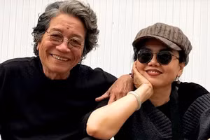 Nhạc sĩ Phó Đức Phương và bà xã Lan Anh.