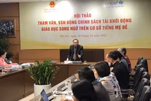 Phó Chủ tịch Giàng A Chu phát biểu tại Hội thảo.