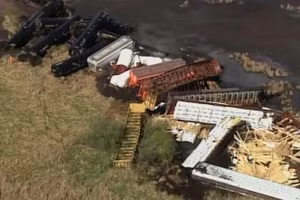  Một đoàn tàu 50 toa của Union Pacific đã trật bánh vào chiều ngày 15/5 ở Albert Lea, Minnesota (Mỹ).