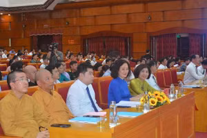 Đại biểu tham dự hội nghị. Ảnh Ngô Chuyên.
