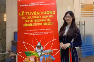 La Thị Diệp hiện đang học ngành châu Á - Thái Bình Dương học - Hàn Quốc học tại Học viện Ngoại giao. Ảnh NVCC.