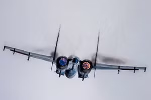 Máy bay chiến đấu Su-27 của Nga. Ảnh TASS.