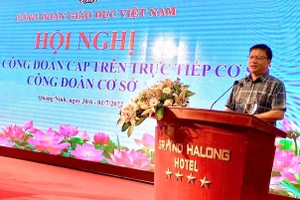 Chủ tịch Công đoàn GD Việt Nam - ông Nguyễn Ngọc Ân.