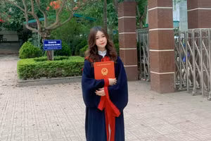 Đàm Tuyết Nhung, sinh viên năm nhất, Trường ĐH Sư phạm Hà Nội. Ảnh NVCC.