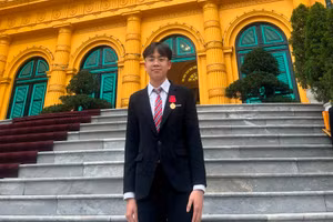 Phạm Nguyễn Minh Tuấn – Huy chương Vàng Hóa học quốc tế năm 2022. Ảnh NC.