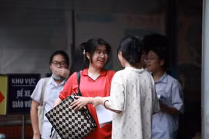 Nhiều thí sinh đánh giá môn Toán khó.