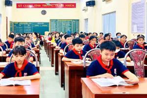 Học sinh Trường Tiểu học Lý Tự Trọng, TP. Ninh Bình.