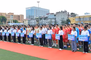 Quang cảnh buổi lễ khai mạc.