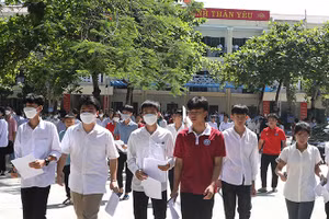 Thí tham dụ kỳ thi tuyển sinh vào lớp 10. Ảnh Báo NB.