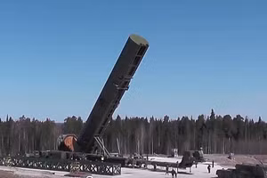 Hệ thống phóng ICBM Sarmat. Ảnh TASS.