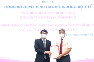 TS.BS Nguyễn Công Hựu nhận quyết định bổ nhiệm làm Giám đốc bệnh viện E.