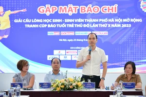 Khởi động giải Cầu lông học sinh - sinh viên TP Hà Nội mở rộng