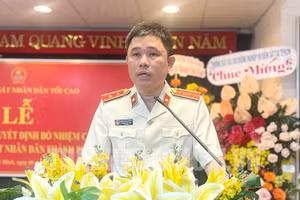 Ông Nguyễn Đức Thái tại buổi lễ bổ nhiệm (Nguồn: Thành ủy TPHCM)