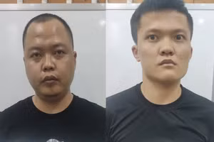 Đối tượng Đinh Duy Giáp (trái) và Nguyễn Hữu Dân (Phải) (Ảnh: Công an cung cấp).