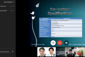 SV Khoa Khoa học công nghệ tiên tiến (trường ĐH Bách khoa, ĐH Đà Nẵng) bảo vệ tiến độ thực hiện Capstone Project online năm 2020. 