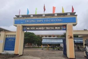 Điểm thi Trường THTP Võ Chí Công dành riêng cho thí sinh là các F liên quan đến Covid - 19 