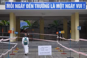 Trường THPT Trần Phú (Đà Nẵng) nơi có 4 lớp học có HS thực hiện cách ly tại nhà vì có GV là F0