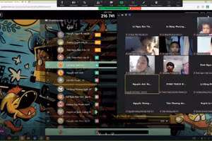Giáo viên sử dụng các phần mềm thiết kế trò chơi vận dụng kiến thức để thu hút sự tập trung của học sinh trong giờ học trực tuyến 