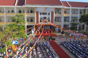 Trường Tiểu học Võ Thị Sáu (TP Tam Kỳ, Quảng Nam) khai giảng năm học mới.