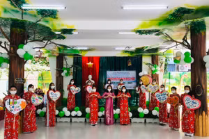 Trường Mầm non Bình Minh (quận Hải Châu) tổ chức khai giảng năm học 2020 - 2021 theo hình thức trực tuyến