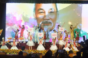  Một tiết mục biểu diễn tại hội thi. 