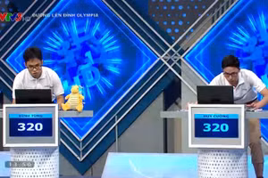 Hai đối thủ ngang sức ngang tài tại Đường lên đỉnh Olympia năm 2022.