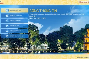 Cổng thông tin tuyển sinh đầu cấp thành phố Hà Nội