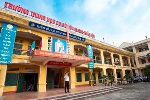 Trường THCS Đức Giang, nơi xảy ra sự việc