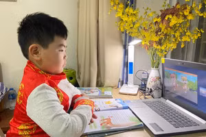 Học sinh nhiều trường học tại Hà Nội chuyển sang học trực tuyến để phòng chống Covid-19