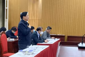 Phó Giám đốc Sở GD&ĐT Hà Nội Phạm Xuân Tiến phát biểu