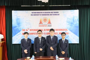 Bốn học sinh tham dự Olympic Tin học quốc tế năm 2022