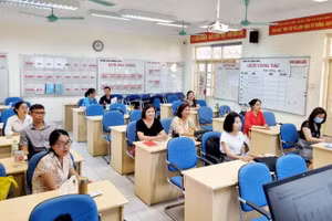 Giáo viên Trường THCS Chương Dương tập huấn sách giáo khoa lớp 7