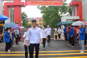 Thí sinh tham dự Kỳ thi tốt nghiệp THPT tại Điểm thi Trường THPT Gia Lộc (Hải Dương)