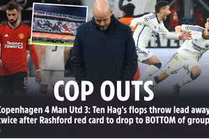 Cầu thủ Man United 'chết lặng' sau trận thua ngược Copenhagen