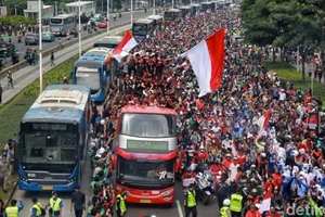 Cảnh tượng ‘chưa từng có’ mừng U22 Indonesia vô địch SEA Games 32