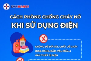 EVNHANOI khuyến cáo sử dụng điện an toàn sau vụ hỏa hoạn tại Cầu Giấy