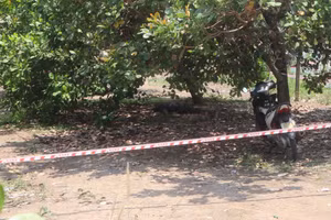 Hiện trường nơi phát hiện vụ việc.