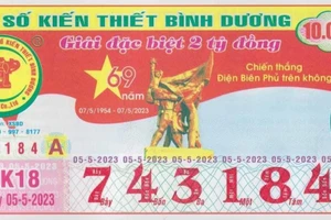 Vé số tuyên truyền nhầm lẫn sự kiện lịch sử.