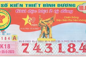 Vé số tuyên truyền nhầm lẫn sự kiện lịch sử.