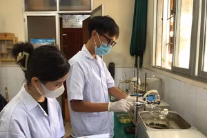 Nhóm tác giả trong quá trình thí nghiệm, nghiên cứu, tìm ra chất chống ung thư trong rau sam.