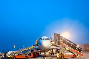 Tàu bay Vietjet tại Cảng hàng không quốc tế Nội Bài.