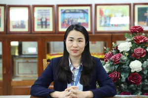 Bà Vũ Thị Hồng Nhung, Phó Hiệu trưởng Trường Tiểu học Đoàn Thị Điểm, Hà Nội. (Ảnh: NVCC)