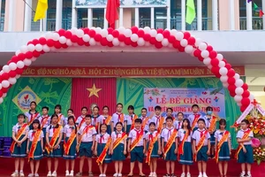 Học sinh Trường Tiểu học Hai Bà Trưng (quận Sơn Trà, TP Đà Nẵng).