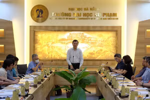 Thứ trưởng Nguyễn Văn Phúc làm việc với Ban điều hành Chương trình Toán, Hội Toán học Việt Nam và một số nhà Toán học Việt Nam ở nước ngoài.