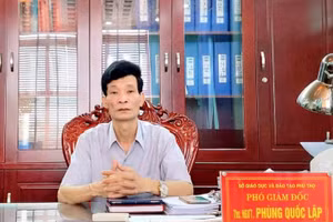 Ông Phùng Quốc Lập, Phó Giám đốc Sở GD&ĐT Phú Thọ.