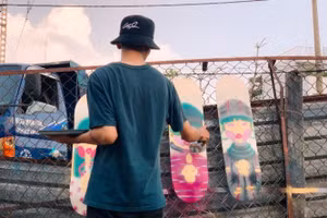 Nghệ thuật nảy sinh từ những tấm ván trượt