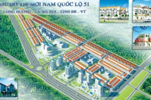 Dự án Khu đô thị mới Nam Quốc lộ 51 tại TP Bà Rịa đẹp như tranh vẽ nhưng sau 10 năm không triển khai đã bị thu hồi.