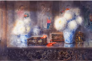 Yếu tố truyền thống luôn hiện diện trong tranh Đoàn Quốc.