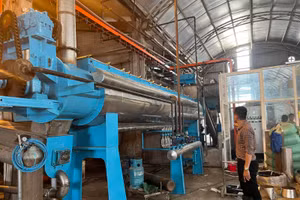 Dây chuyền sản xuất lạc hậu, gây ô nhiễm môi trường đã được dừng sản xuất để thay thế dây chuyền mới.