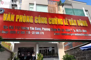 Văn phòng công chứng Lê Văn Dũng, TP Thủ Đức bị chỉ ra nhiều thiếu sót.